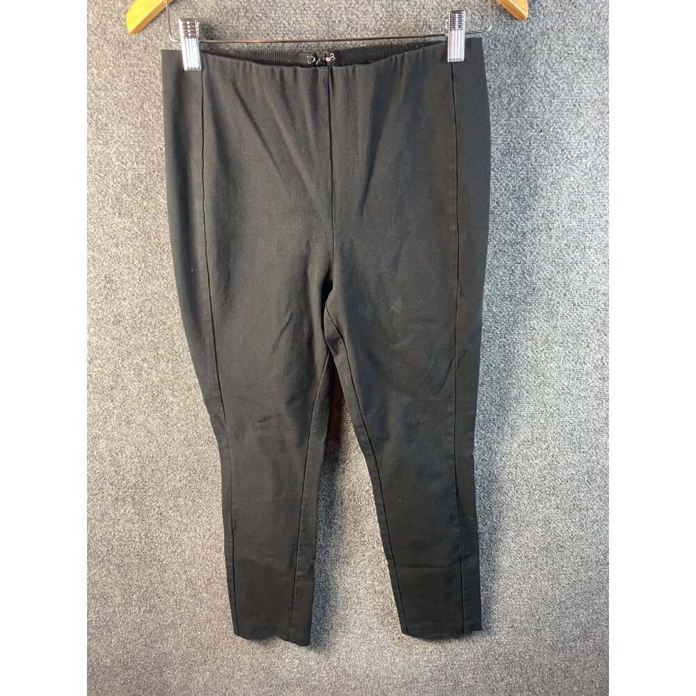 Rag & Bone Black Slim Straight Dress Pants Women's 4 Elastic Waist Mid Rise